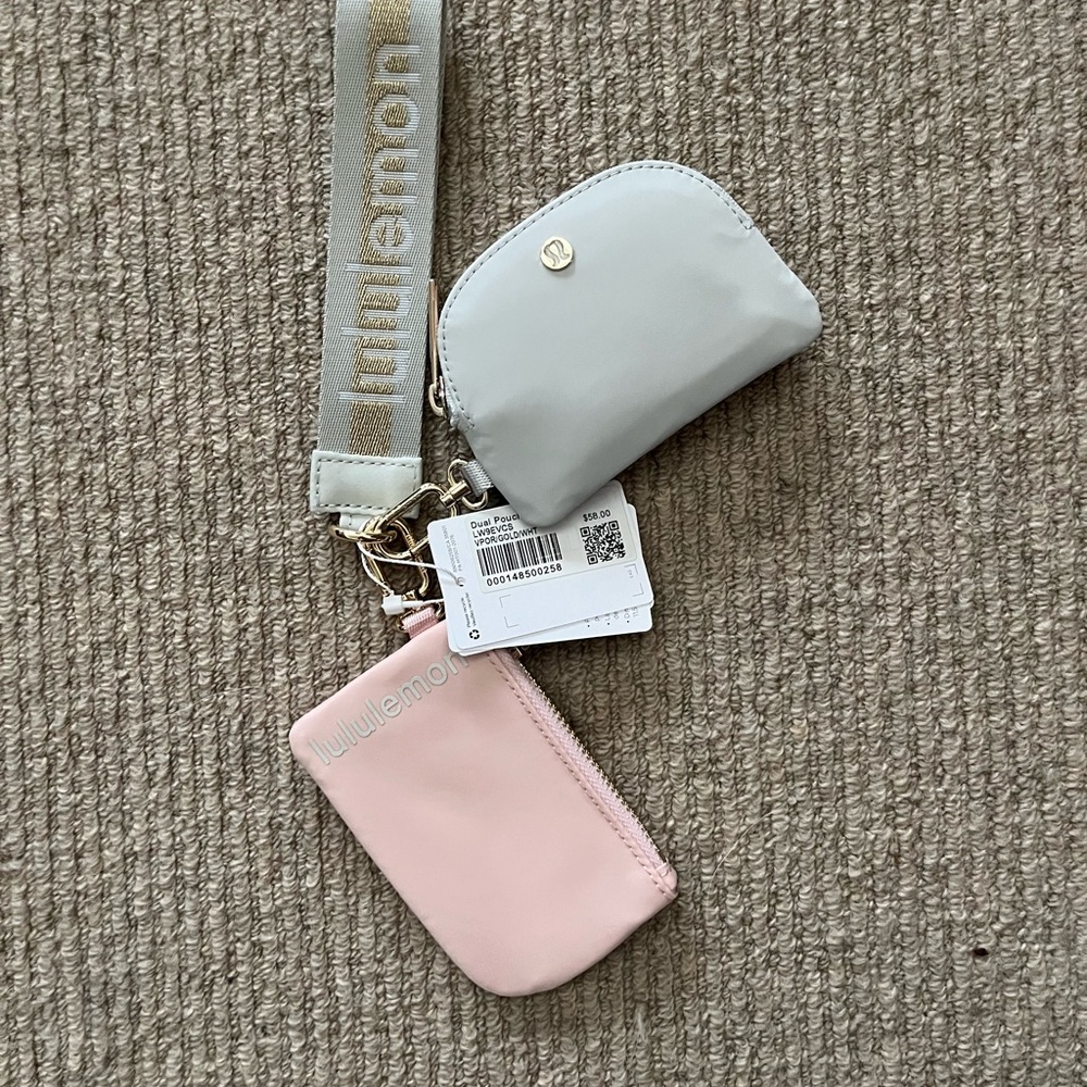 Lululemon Athletica Gray and Pink Key & Card Holders